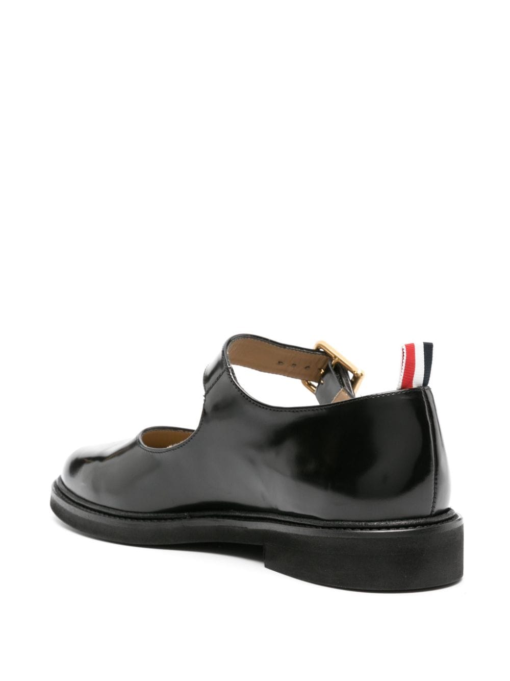 Shop Thom Browne Grosgrain-tab Leather Loafers In Black