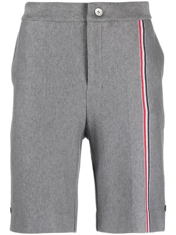 Grey striped shorts online