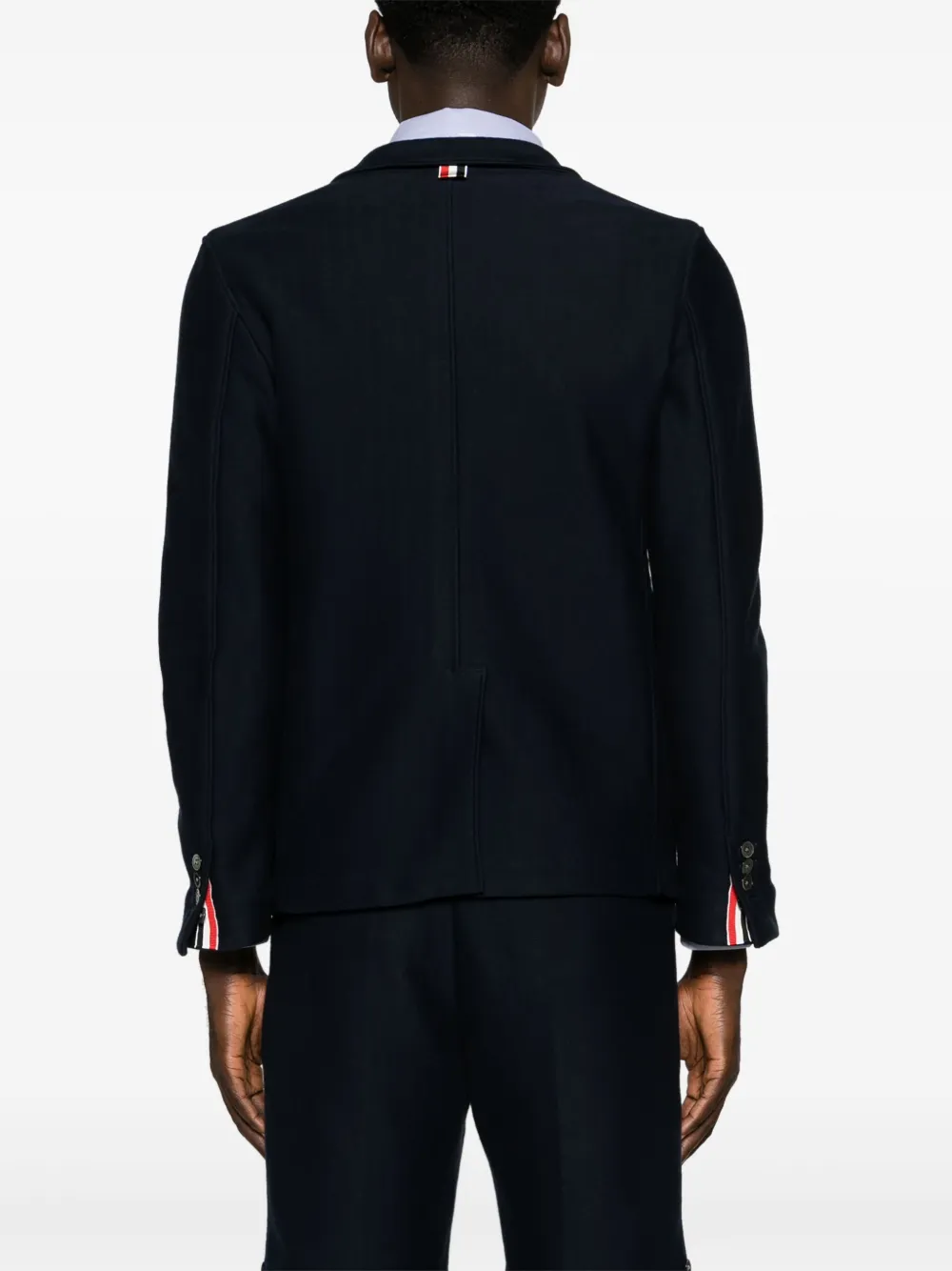 Thom Browne Karoenen blazer met RWB-streep Blauw