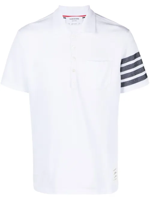 Polo en piqué à design ondulé - Thom Browne - Modalova
