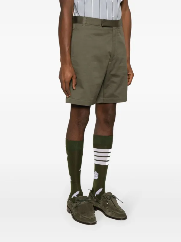 【送料&関税込】Thom Browne Wool Shorts Thom Browne 4-Bar wool-blend Shorts | Grey | FARFETCH