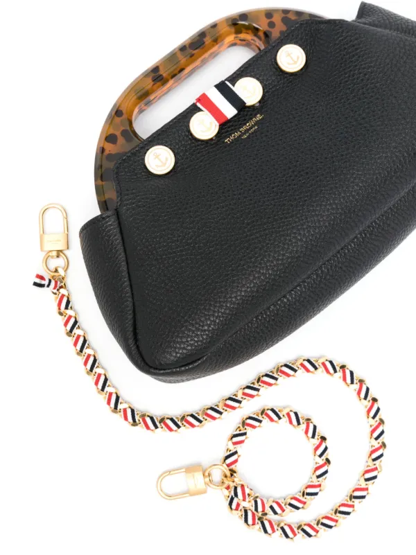 Thom Browne Small Bermuda Shoulder Bag | Black | FARFETCH