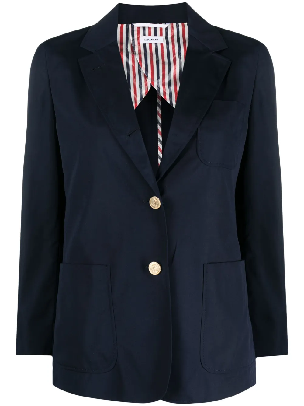 Thom Browne Blazer met enkele rij knopen Blauw