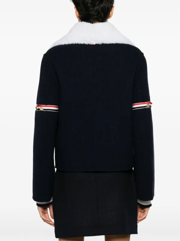 Thom Browne RWB シアリングカラー ジャケット | ブルー | FARFETCH JP