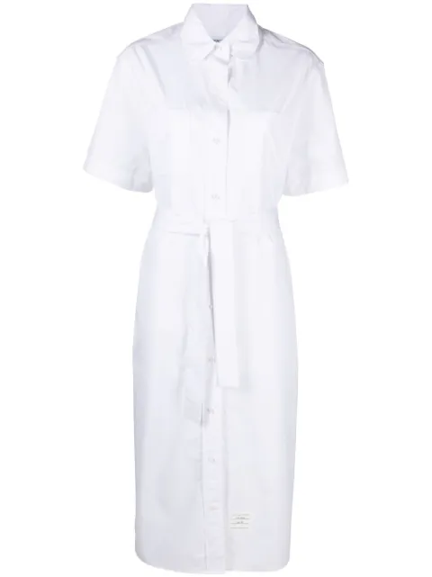 Thom Browne cotton midi shirt dress