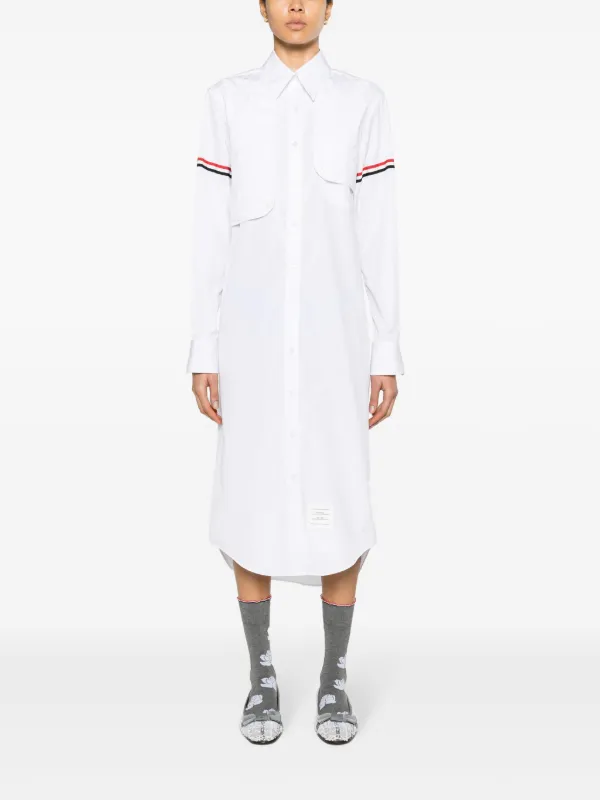 【送料&関税込】Thom Browne Dress Gray Layered wool mini dress | THOM BROWNE | NET-A-PORTER