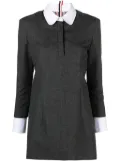 Thom Browne virgin wool shift minidress - Grey