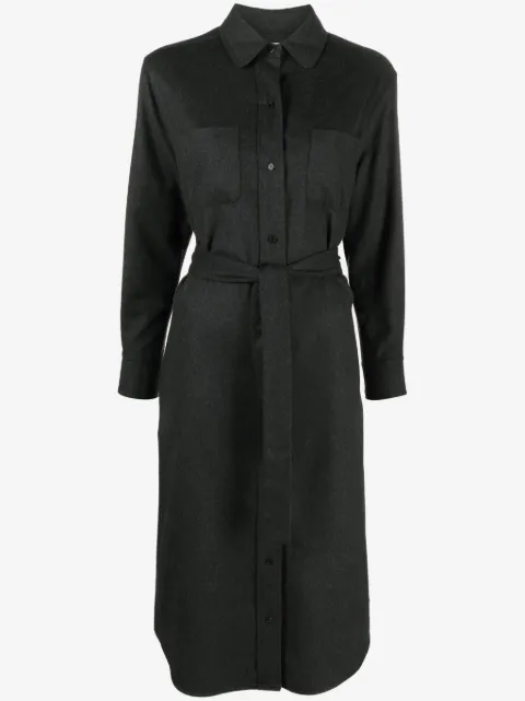 Thom Browne silk-blend midi shirt dress