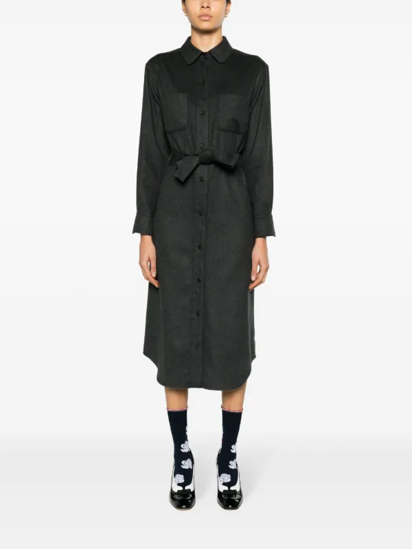 【関税&送料込】Thom Browne Shirt Dress Thom Browne Oxford Stripe Shirtdress - Light Blue | Garmentory