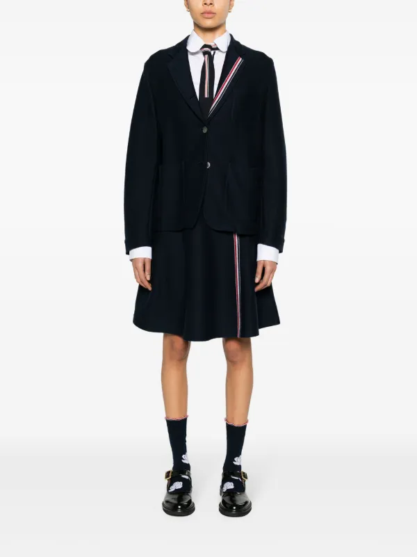 Thom Browne リブニット スカート | ブルー | FARFETCH JP