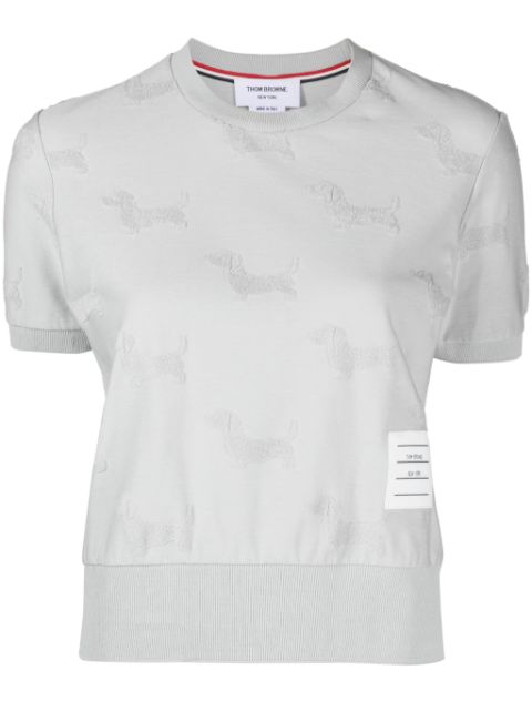 Thom Browne Hector jacquard-terry T-shirt