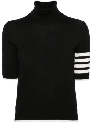 Dolce & Gabbana short-sleeve Turtleneck Sweater | Black | FARFETCH CA