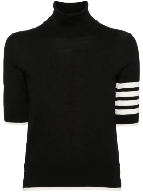 Pull rayé à manches courtes - Thom Browne - Modalova