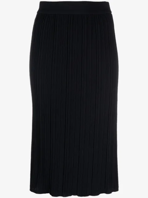 Thom Browne falda midi con diseño plisado