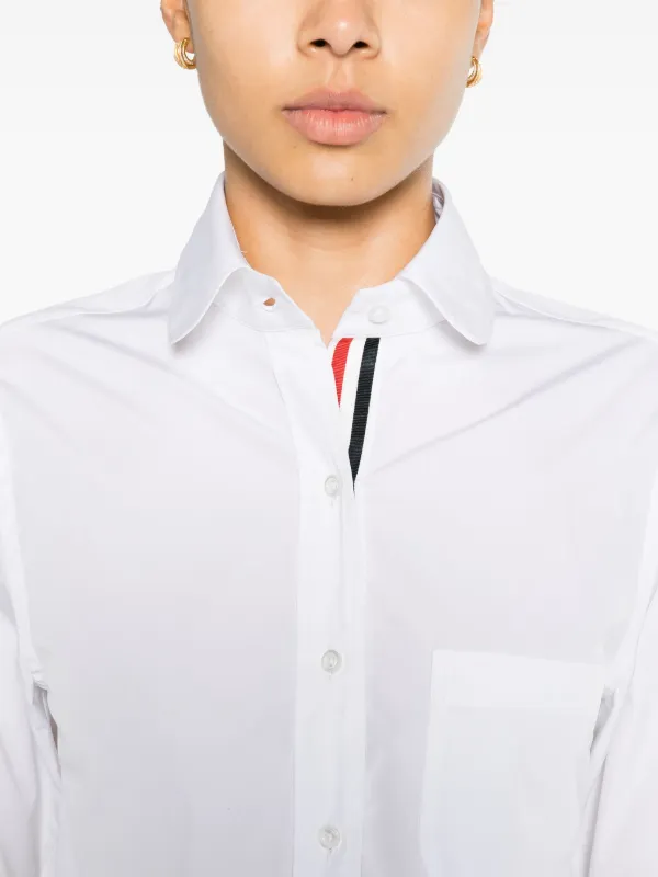 Thom Browne クロップドシャツ | ホワイト | FARFETCH JP