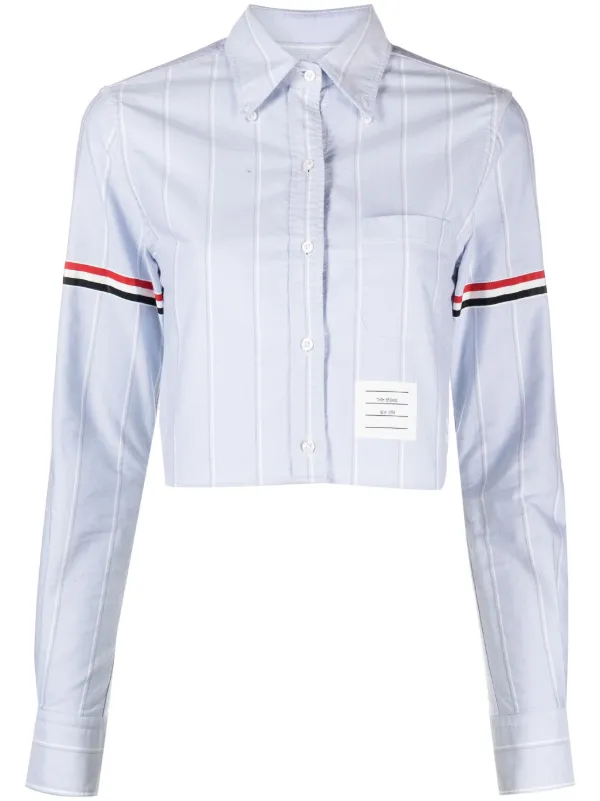 Thom Browneブルーシャツ　サイズ1 Thom Browne Blue Shirt | Blue | FARFETCH RO