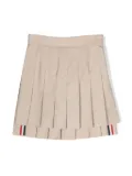 Thom Browne Kids Typewriter Cloth pleated miniskirt