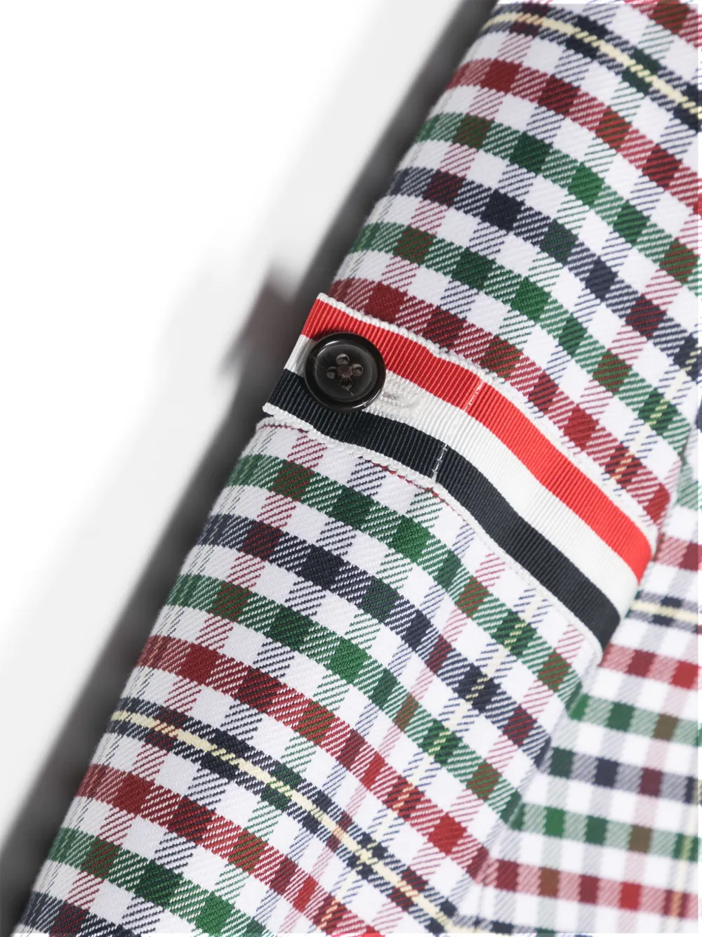 Thom Browne Kids Blazer met gingham ruit Groen