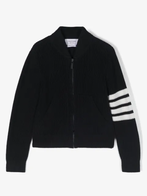 Thom Browne Kids cárdigan con motivo 4-Bar