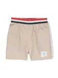 Thom Browne Kids RWB-waistband Rugby shorts