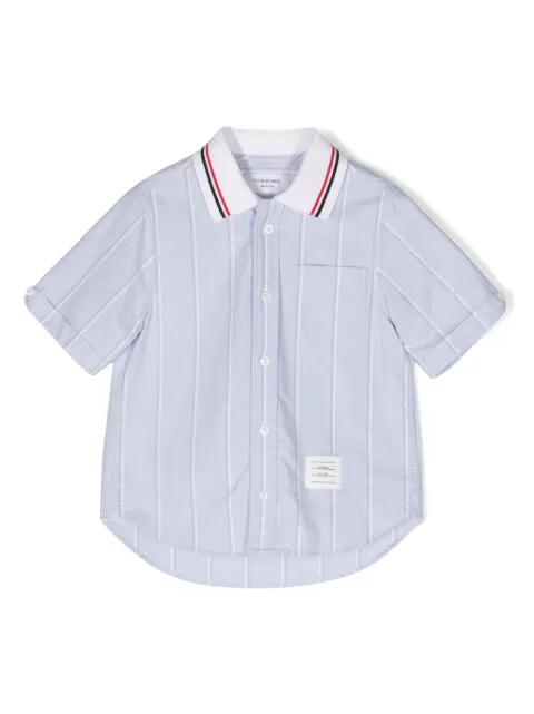Thom Browne Kids striped cotton shirt