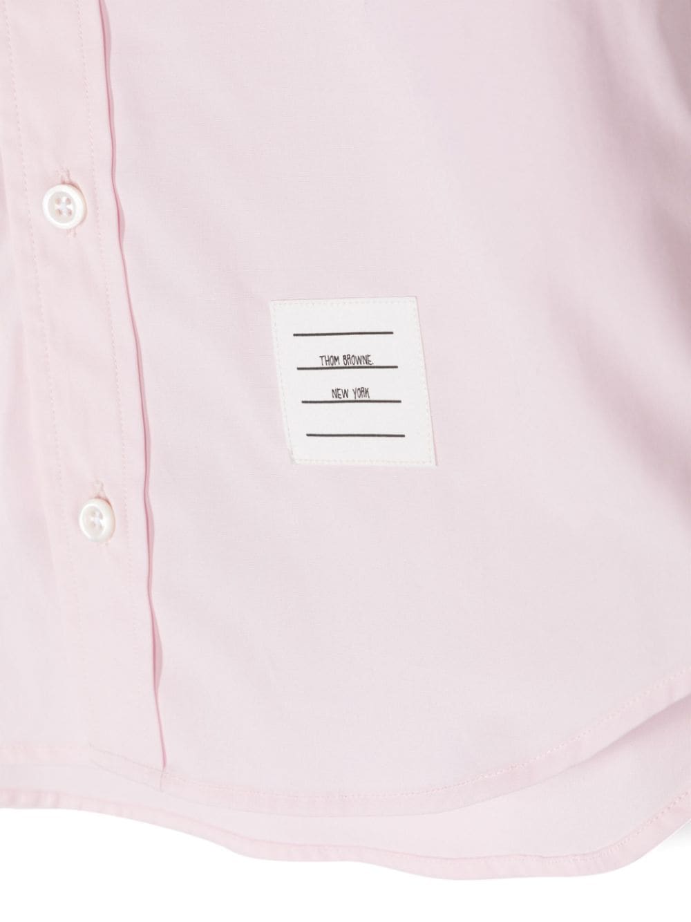 Shop Thom Browne Polo-collar Cotton Shirt In Pink