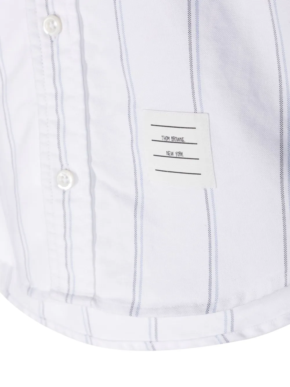 Thom Browne Kids Gestreept shir Wit