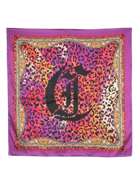 Just Cavalli animal-print square scarf