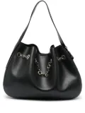 Just Cavalli chain-drawstring shoulder bag - Black