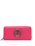 Just Cavalli metallic-snake wallet - Pink
