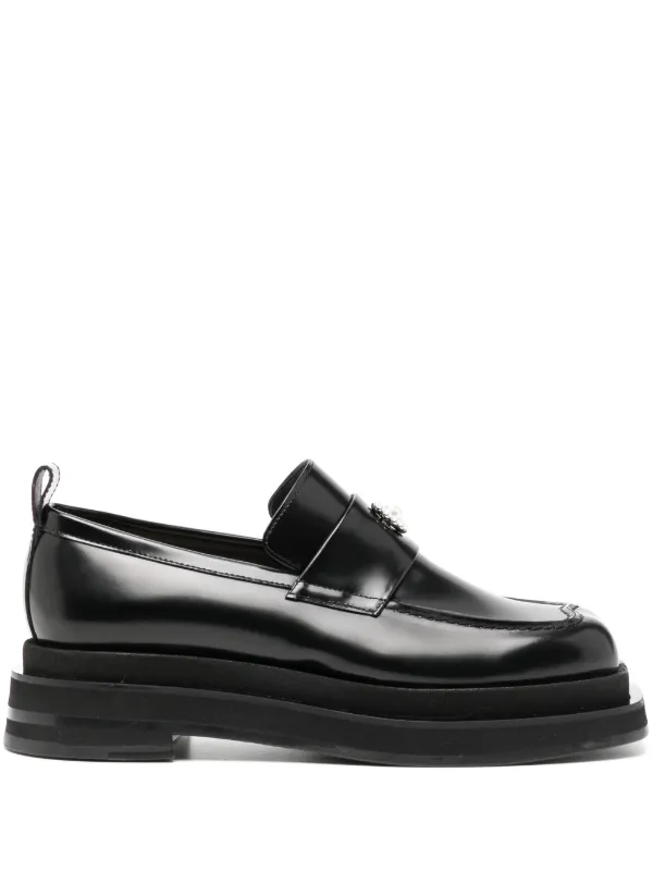 【Simone Rocha】ハートトゥ プラットフォーム ローファー Simone Rocha Heart Toe Platform Loafers | Black | FARFETCH
