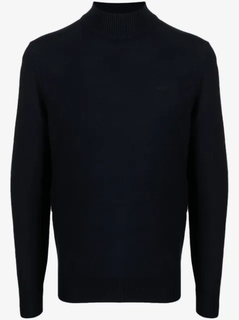 BOSS Maglione a collo alto con ricamo
