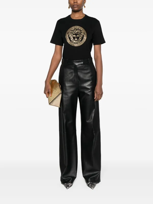 Versace Medusa Cotton T shirt Black FARFETCH CA