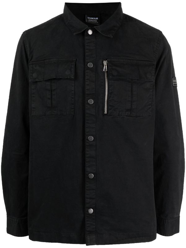 Barbour on sale black shirt