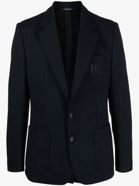 Dolce & Gabbana Portofino logo-embroidered blazer