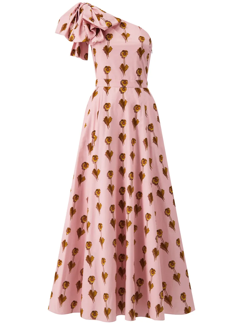 Giambattista Valli Pensées Sauvages One-shoulder Maxi Dress In Rosa