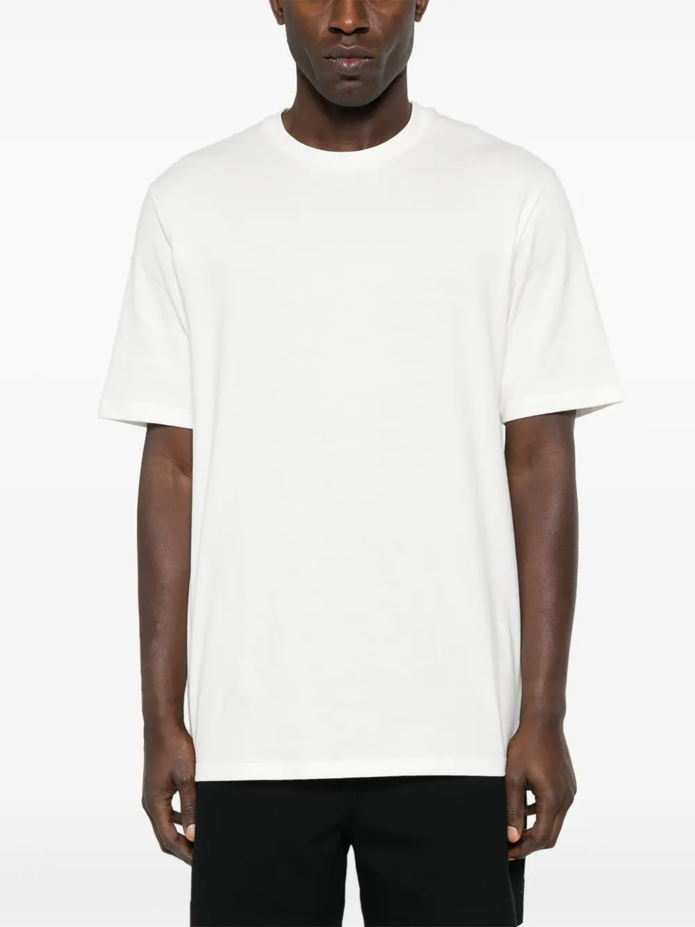 Shop Jil Sander Logo-print Cotton T-shirt In Neutrals