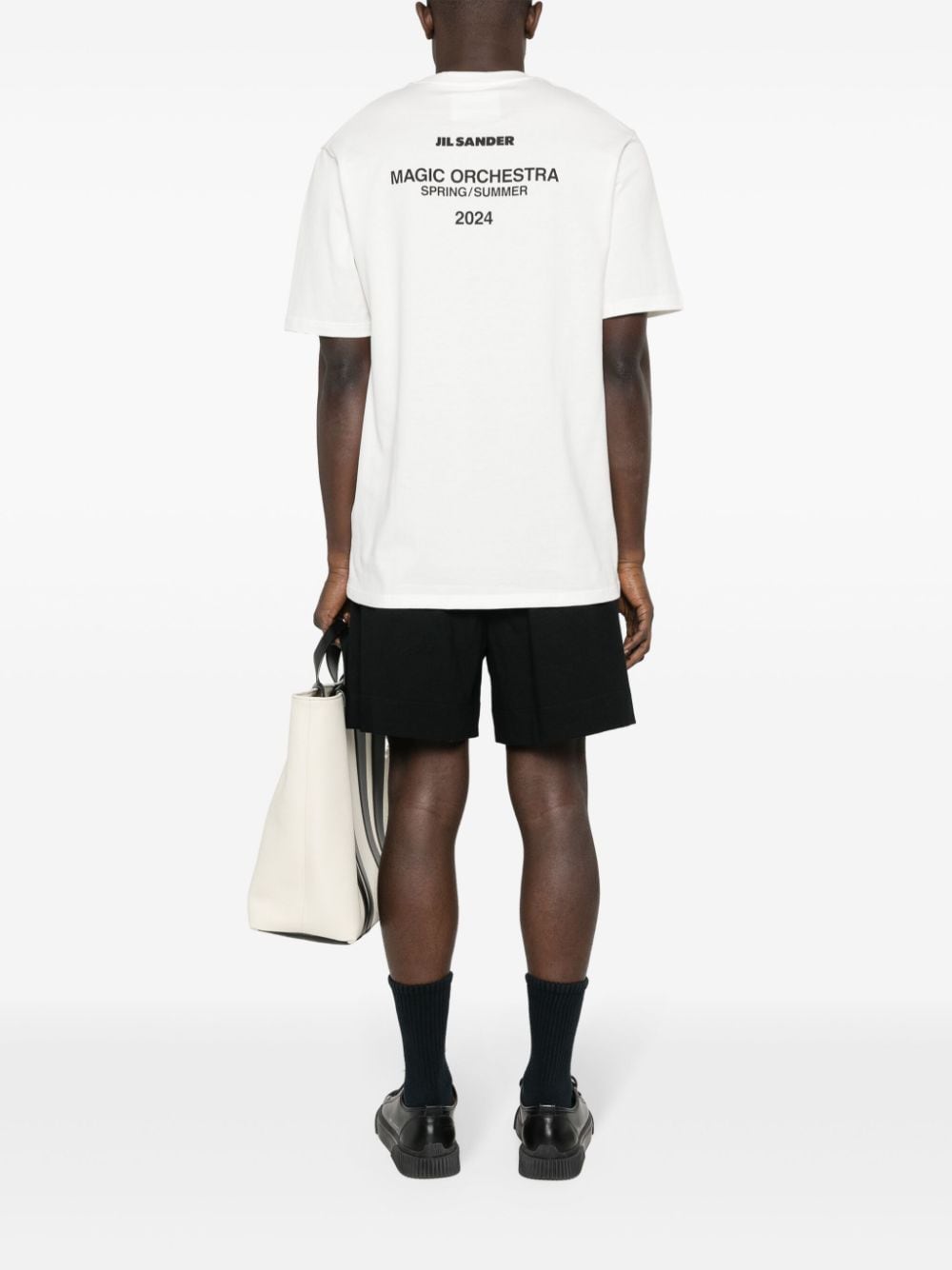 Jil Sander logo-print cotton T-shirt - Beige