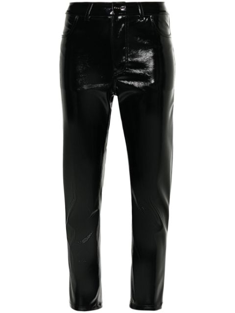 Parlor faux-leather trousers