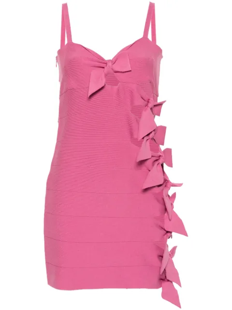 Blumarine bow-embellished cut-out minidress
