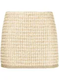 Miu Miu sequinned tweed miniskirt - Gold