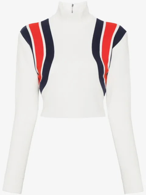 Gucci Sylvie-Web knitted cropped top