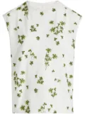 Giambattista Valli Jardin du Cap-embroidery cotton top - White