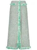 Giambattista Valli tweed midi skirt - Green