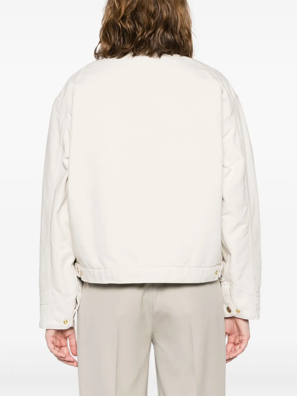 Carhartt WIP OG Detroit jack met logopatch Beige