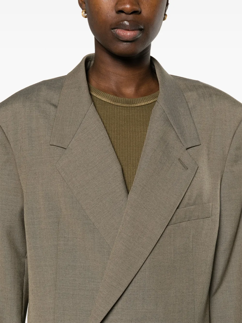 LEMAIRE Blazer met dubbele rij knopen Grijs