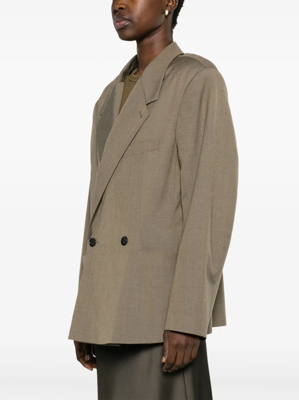 LEMAIRE Blazer met dubbele rij knopen Grijs