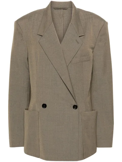 LEMAIRE double-breasted twill blazer