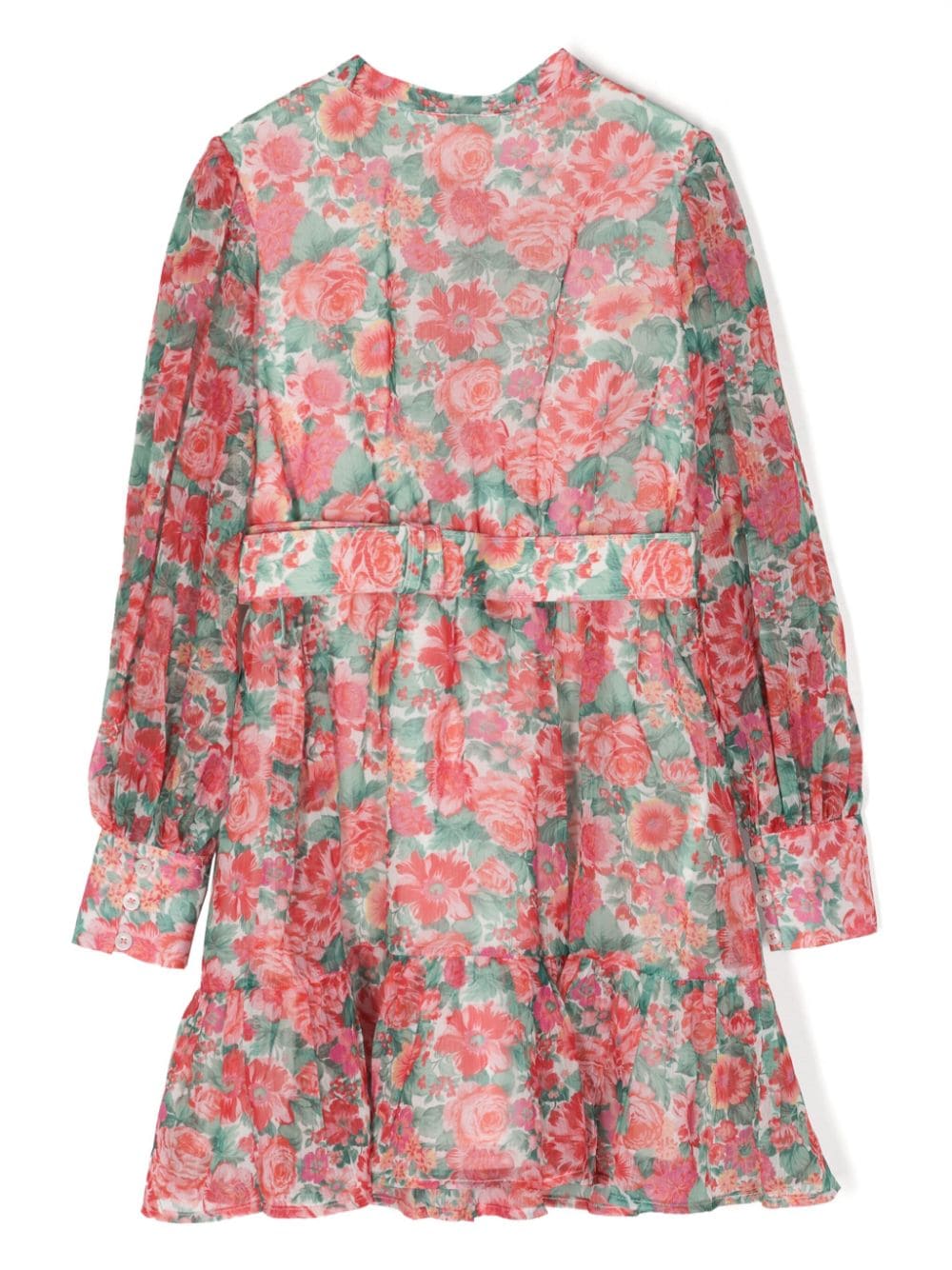 MARLO Holiday mini-jurk met bloemenprint - Veelkleurig