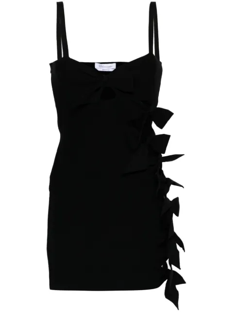 Blumarine bow-embellished cut-out minidress
